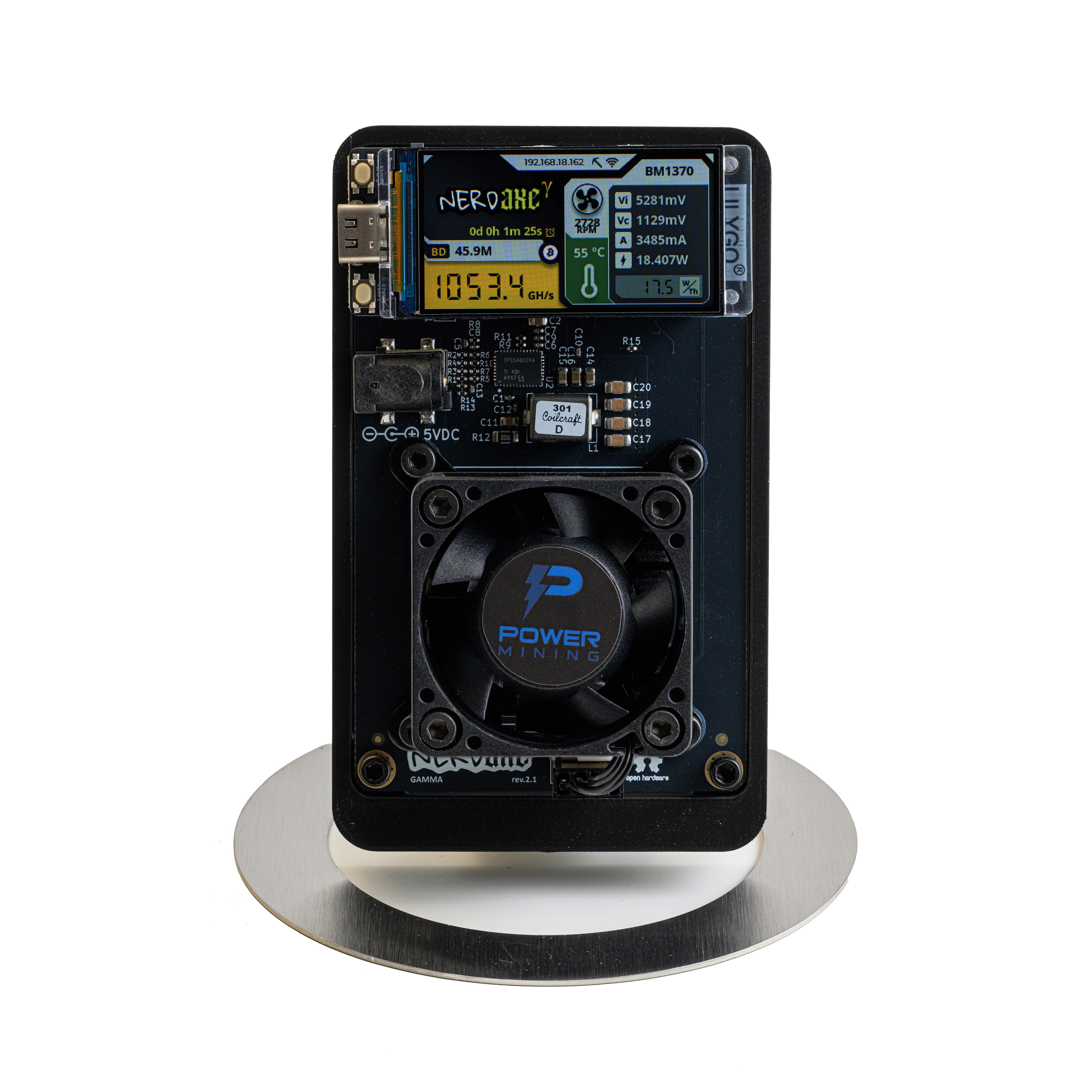 Nerdaxe Gamma – Open Source ASIC Miner 1.1TH/s 18W – Power Mining