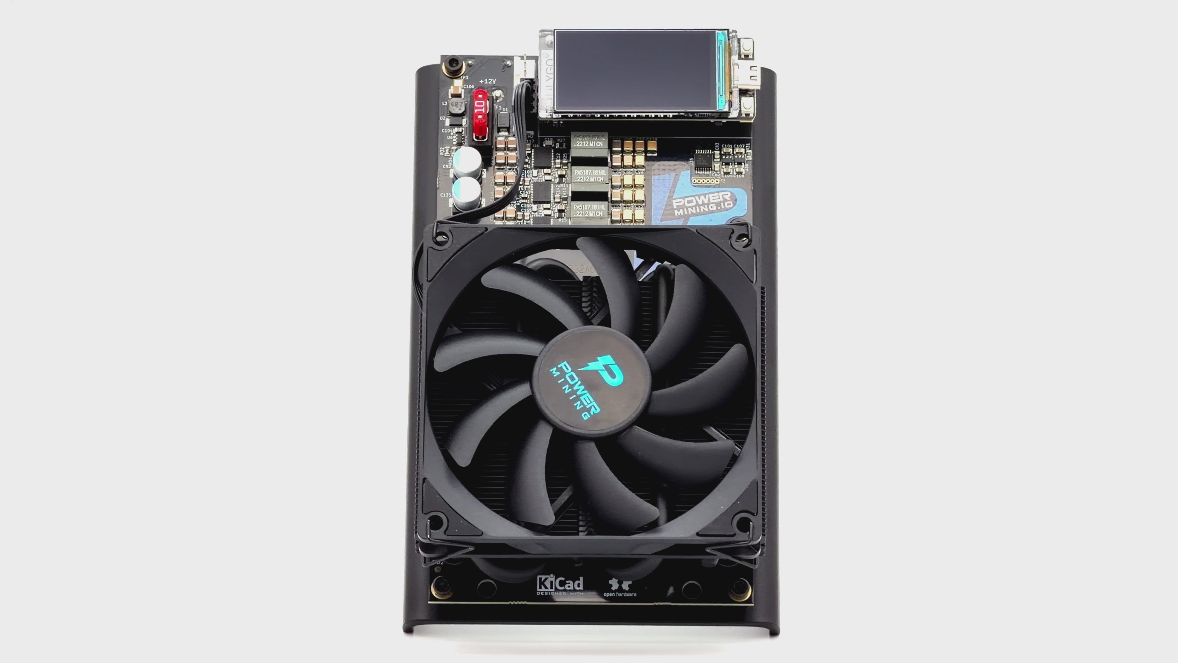 NerdQaxe++ 6 TH/s - Bitcoin Miner with Metal Stand, 100W – Power