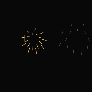 Animated Block Found screen with fireworks